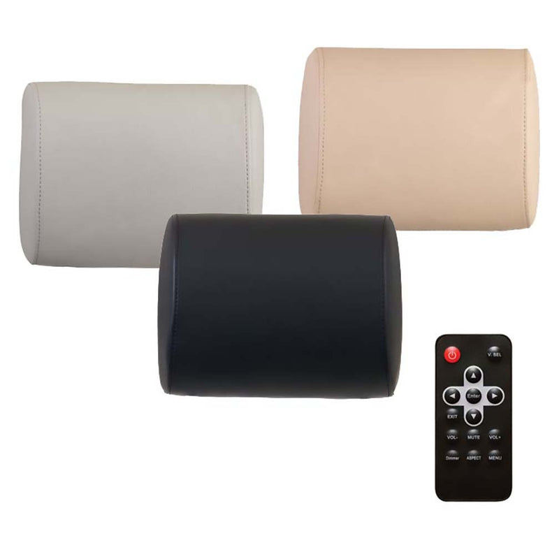 Farenheit Universal  7" Headrest (Single) includes 3 Color Skins HR-71CC