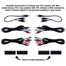 BIC America 4-Channel Wireless Audio Transmitter/Receiver System - WTR-SYS