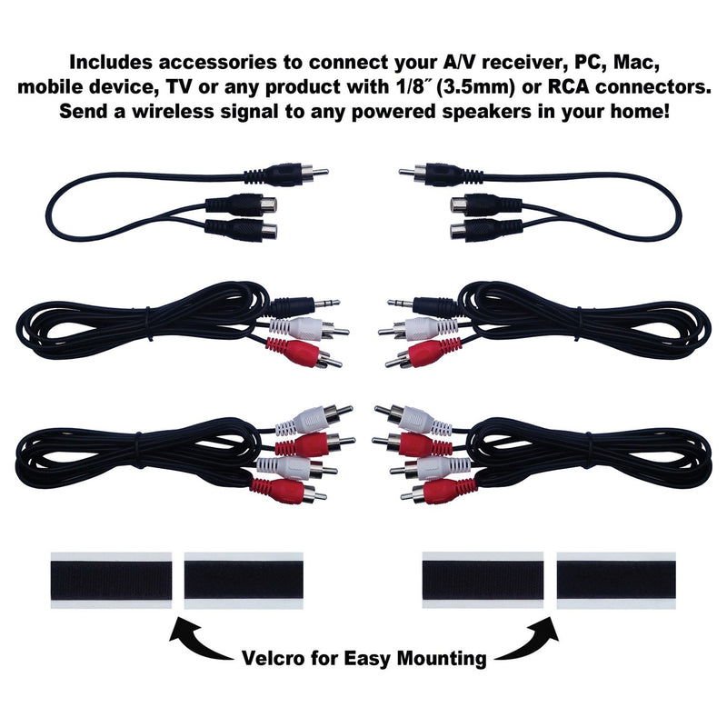 BIC America 4-Channel Wireless Audio Transmitter/Receiver System - WTR-SYS