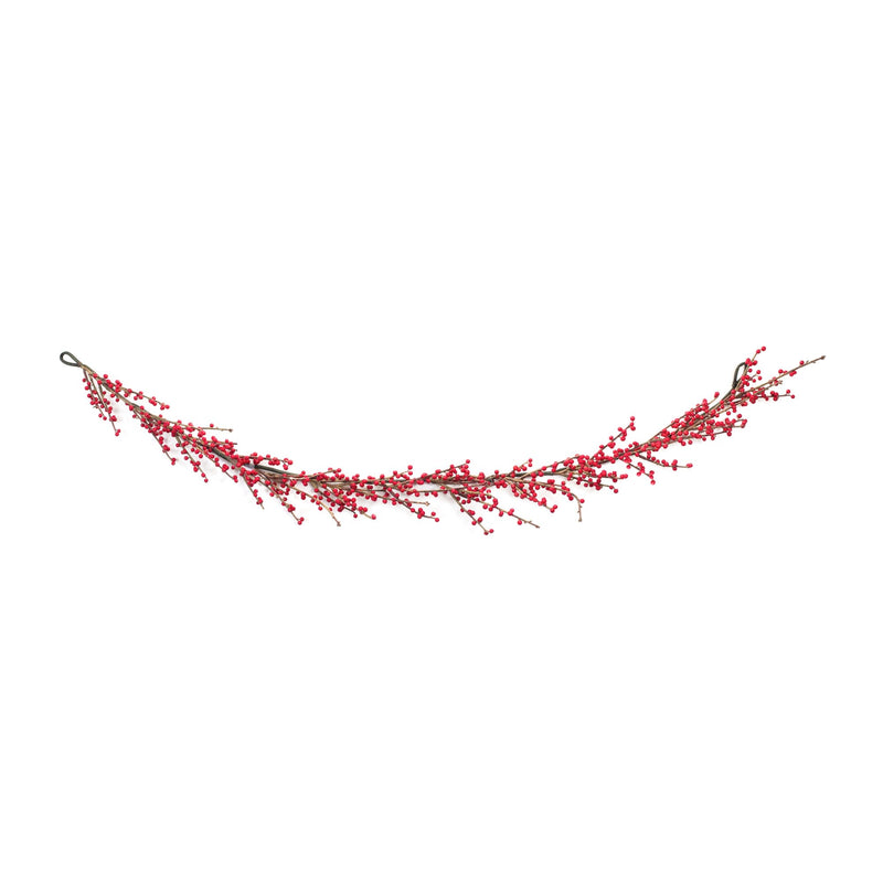 Red Winter Berry Twig Garland (Set of 2)