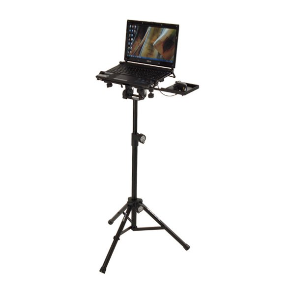 Quik Lok Adjustable Laptop Stand Tripod Base w/ Mouse Tray - LPH-004-U