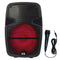 Gemini 15" Active Rechargeable Bluetooth Speaker w/ Microphone - GSX-L515BTB