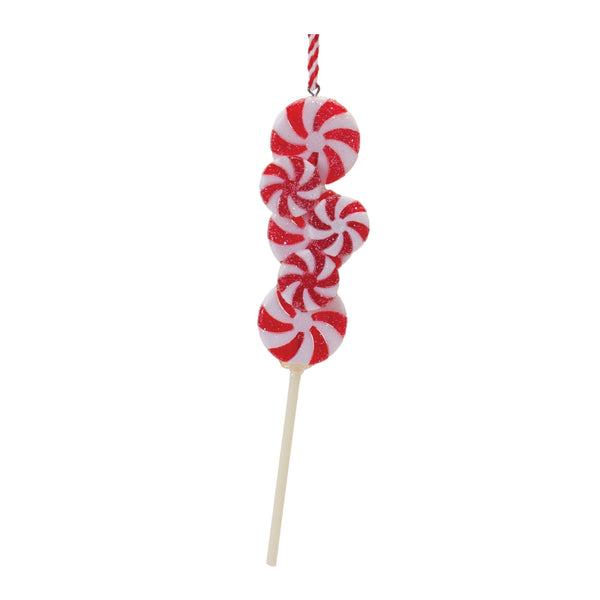 Peppermint Candle Drop Ornament (Set of 24)