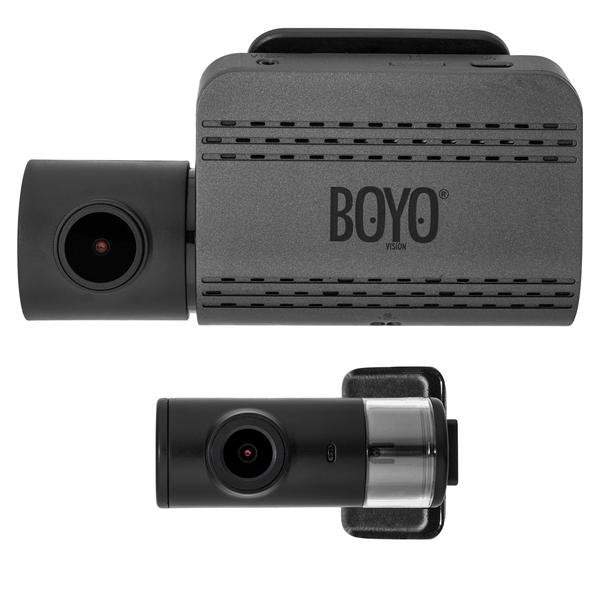 Boyo HD 2 Channel Dash Camera Recorder with Wi-Fi Connectivity - VTR219GW