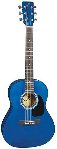 J Reynolds 36-Inch Acoustic Guitar - Transparent Blue - JR14TBL-A