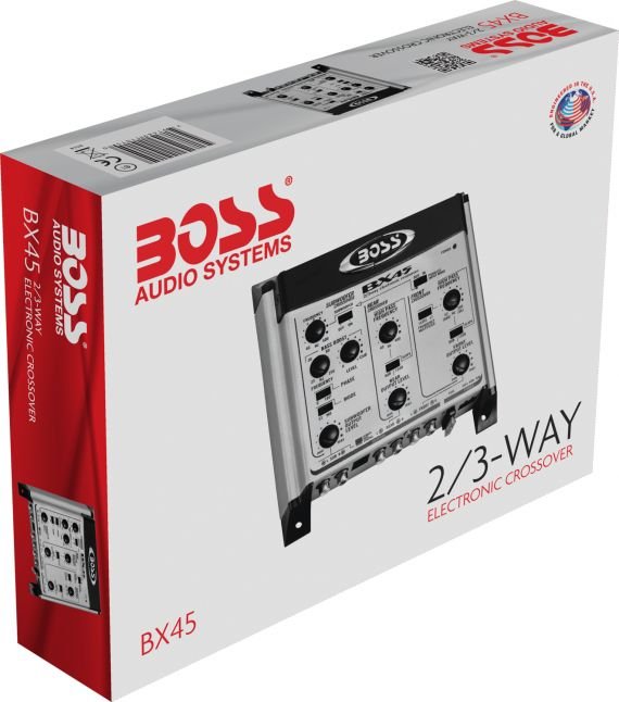 Boss 2/3-Way Pre-Amp Electronic Crossover w/ Remote Subwoofer - BX45