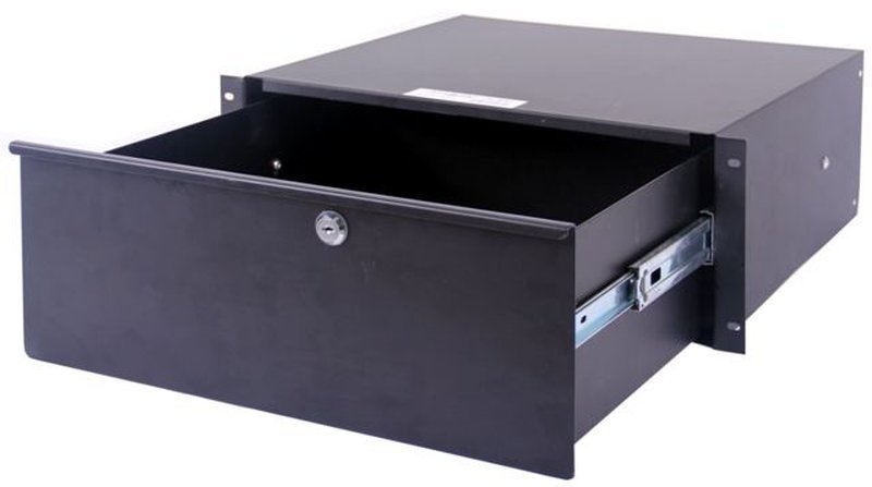 DEEJAY LED TBH4URDW 4U-Space Metal Locking Rack Drawer