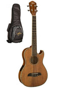 Oscar Schmidt Baritone Acoustic Electric Ukulele w/ Gigbag - Koa - OU55CEK