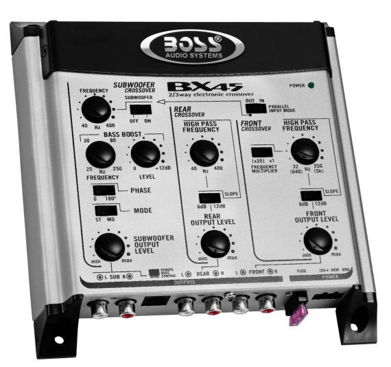 Boss 2/3-Way Pre-Amp Electronic Crossover w/ Remote Subwoofer - BX45