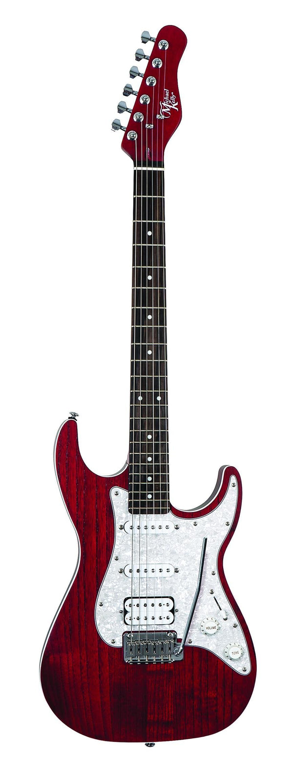 Michael Kelly 63OP Electric Guitar -  Trans Red - MK63OTRERB