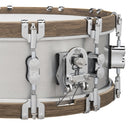 PDP 5x14 Concept Select Snare Drum w/ 3mm Aluminum/Walnut Wood Hoops