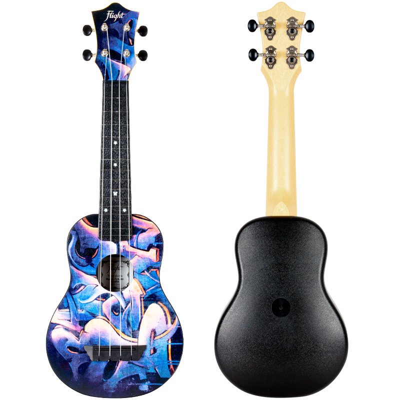 Flight Graffiti Travel Soprano Ukulele w/ Gig Bag - TUS-40 GRAFFITI