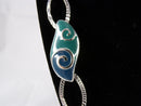 Necklace Statement Chunky Very Long Chain w/ Enamel Accents 24" Heavy