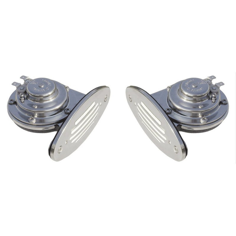 Schmitt Marine Mini Stainless Steel Dual Drop-In Horn w/ High & Low Pitch 10055