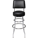 Fender 30“ Blackout Backrest Barstool - Black