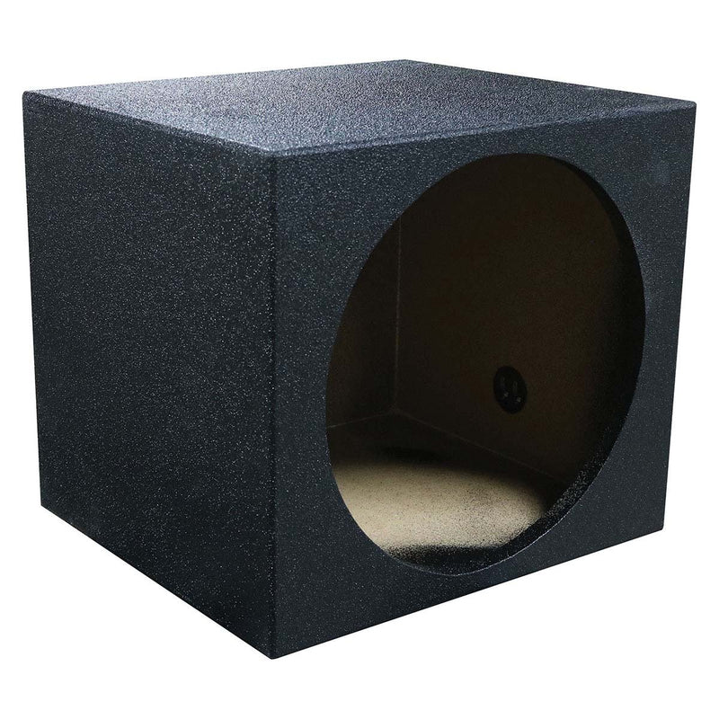 QPower QBOMB Single 15" Large Sealed Heavy Duty Empty Woofer Box QSMPSQ15E-BL