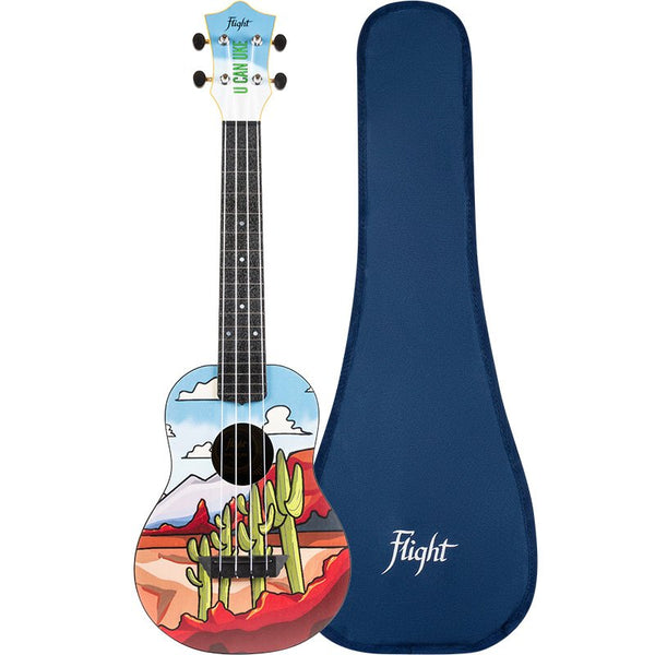 Flight Signature Concert Travel Ukulele - Desert Themed - TUC-UCU