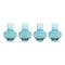 Blue Glass Vase (Set of 4)