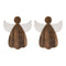 Wooden Angel Wall Hanging (Set of 2)