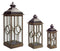 Oversized Wood Floor Lantern (Set of 3)