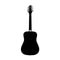 Stagg 3/4 Dreadnought Acoustic Guitar - Black - SA20D 3/4 BK