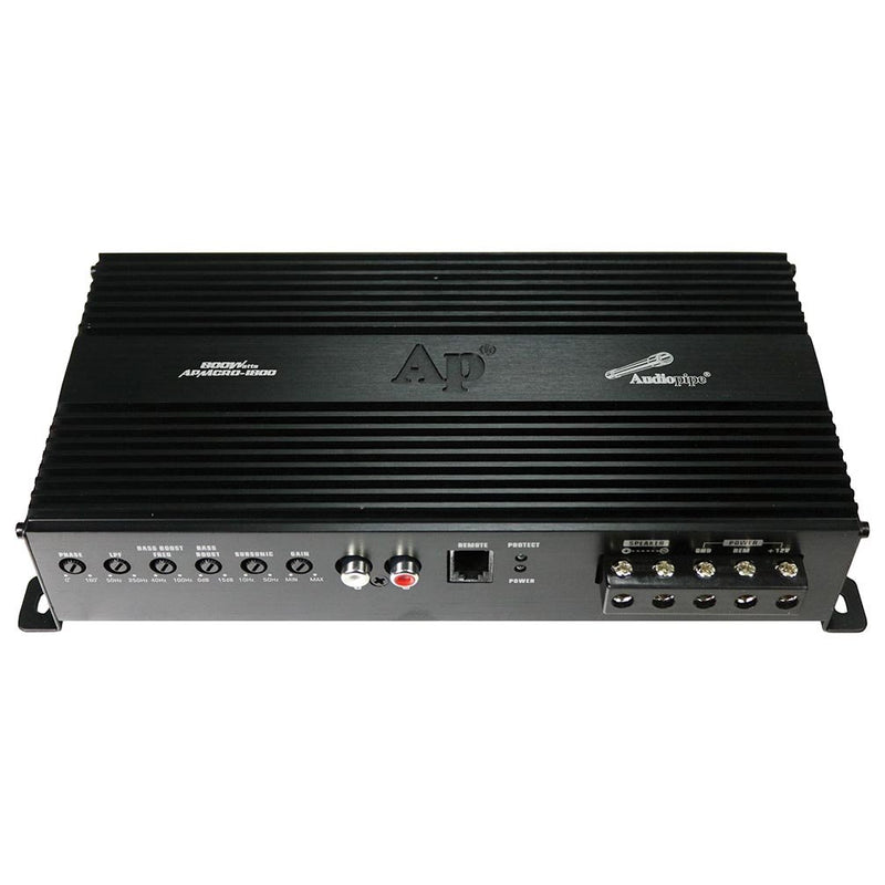 Audiopipe Micro Monoblock Class D Amplifier 800W Max APMCRO-1800