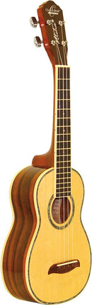 Oscar Schmidt Concert Ukelele - Gloss Spruce/Striped Ebony - OU3