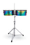 Latin Percussion LP257-TS Tony Succar Signature Timbales – Rainbow Chrome/Black