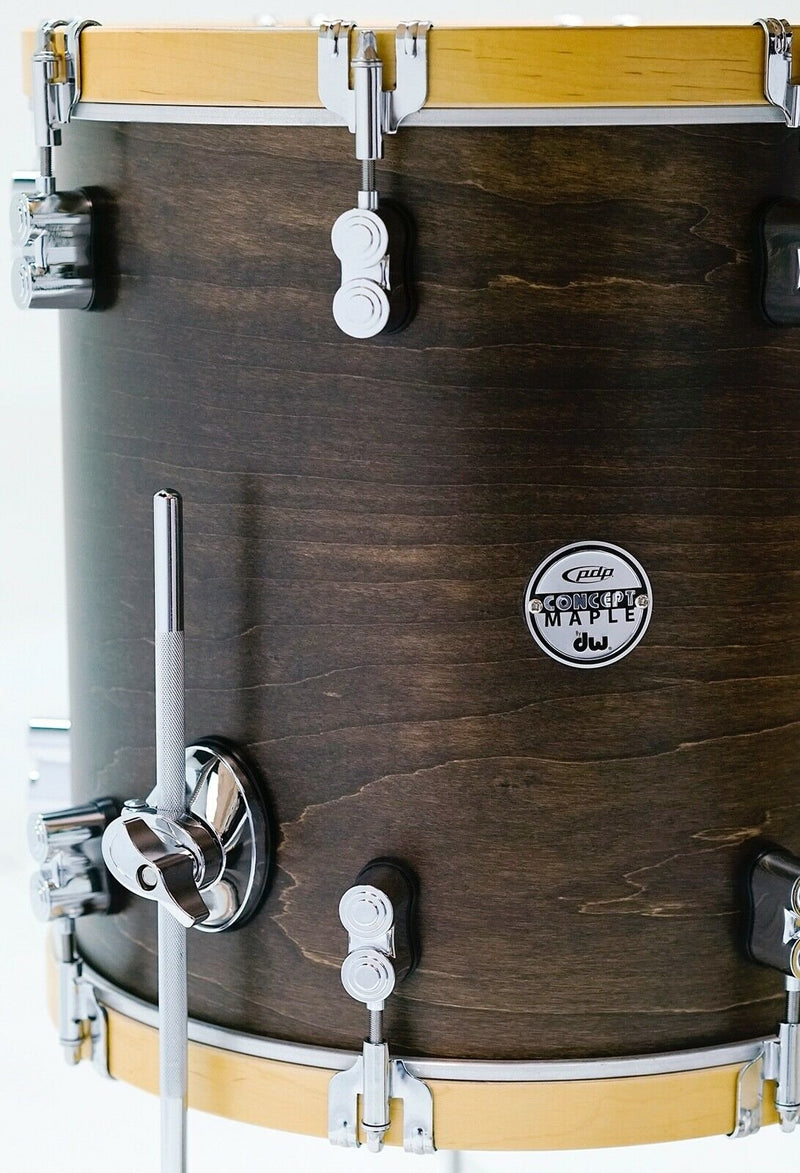 PDP Concept Classic 3-Piece Maple Bop 18/12/14 Shell Pack - Walnut