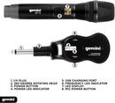 Gemini GMU-M200 UHF Dual Wireless Microphone System Rechargeable
