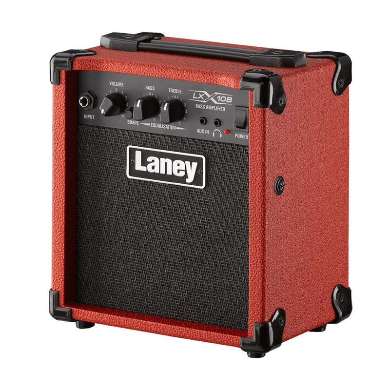 Laney 10 Watt Bass Guitar Combo Amplifier w/ 5” Woofer - Red - LX10B-RED