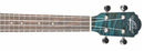 Oscar Schmidt OU2 Tenor Ukulele Flame Trans Blue - OU2TFTBL