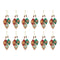 Glass Reflector Ornament Drop (Set of 12)