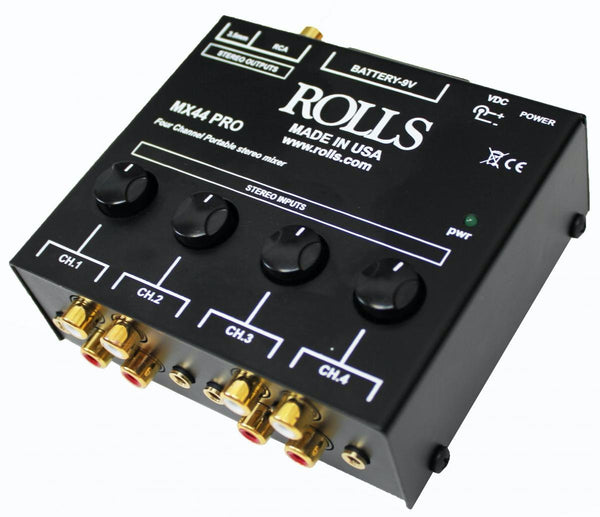 Rolls 4 Channel Stereo Mixer - MX44PRO