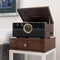 Victrola 6-in-1 Wood Bluetooth® Mid Century Turntable w/ CD, Cassette Player & Radio - VTA-270B-ESP