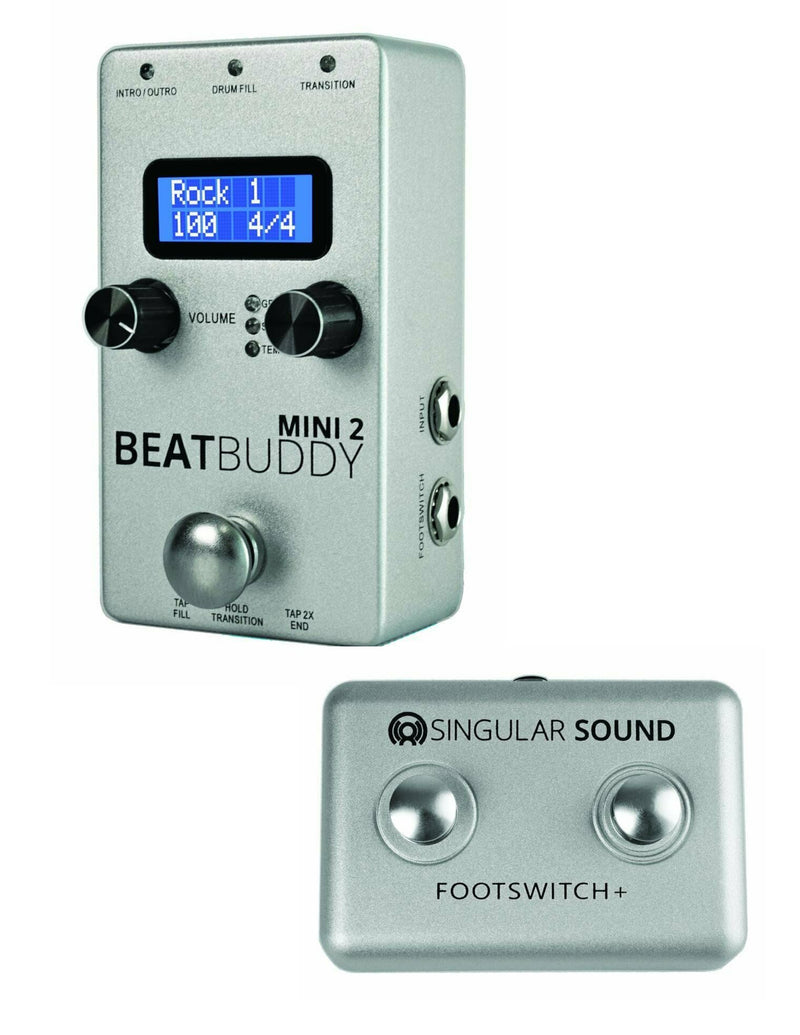 Singular Sound BeatBuddy Mini 2 Personal Drum Pedal with Dual Footswitch