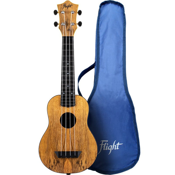 Flight Soprano Travel Ukulele w/ Gig Bag - Natural Mango TUS-55 MANGO