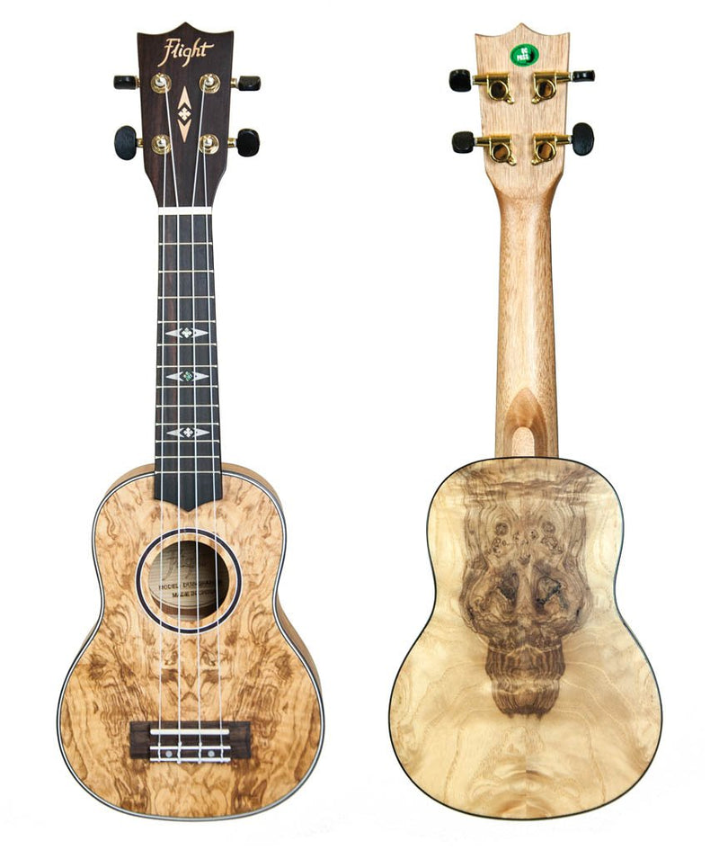 Flight Quilted Ash Soprano Ukulele Supernatural Series – DUS410