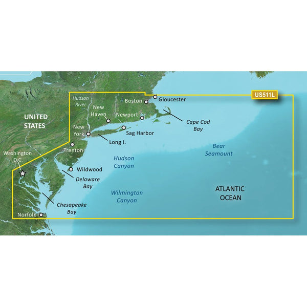 Garmin BlueChart® g3 Vision® HD - VUS511L - Boston - Norfolk - microSD™/SD™