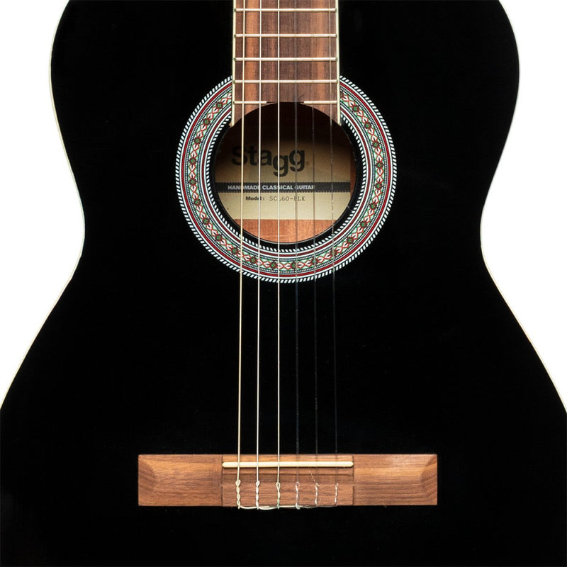 Stagg Classical 4/4 Cutaway Acoustic Guitar - Black - SCL60-BLK