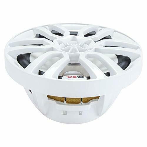 DS18 NXL8 2-Way 375W Max 4 Ohms 8" White Marine Speaker w/ RGB LED Lighting