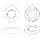 Lumitec Orbit Flush Mount Down Light Spectrum RGBW - White Housing