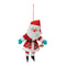 Plush Santa Ornament  (Set of 12)