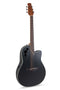 Ovation Applause Mid Depth Acoustic Electric Guitar - Black Satin - AE44-5S