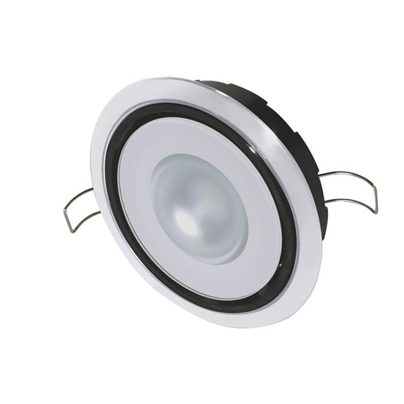 Lumitec Mirage Positionable Down Light Warm White Dimming White Bezel 115129