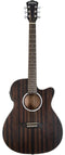 Washburn Deep Forest Grand Auditorium Acoustic-Electric Guitar - Striped Ebony