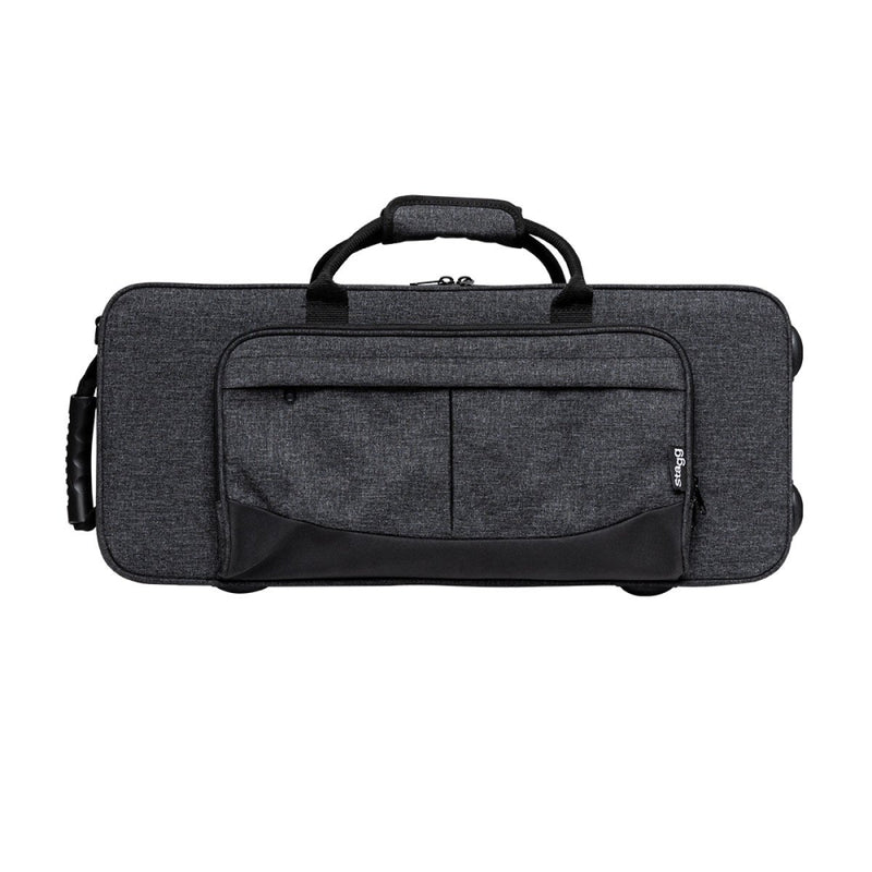 Stagg Sturdy Alto Saxophone Soft Case - Grey - SC-AS-GY