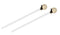Latin Percussion Dharma 8" Metta Drum Mystic Silver w/ Mallet & Bags - LPD0608