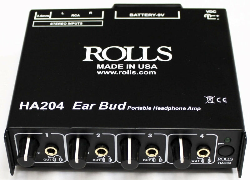 Rolls Portable Battery Operated Headphone Amp - HA204p