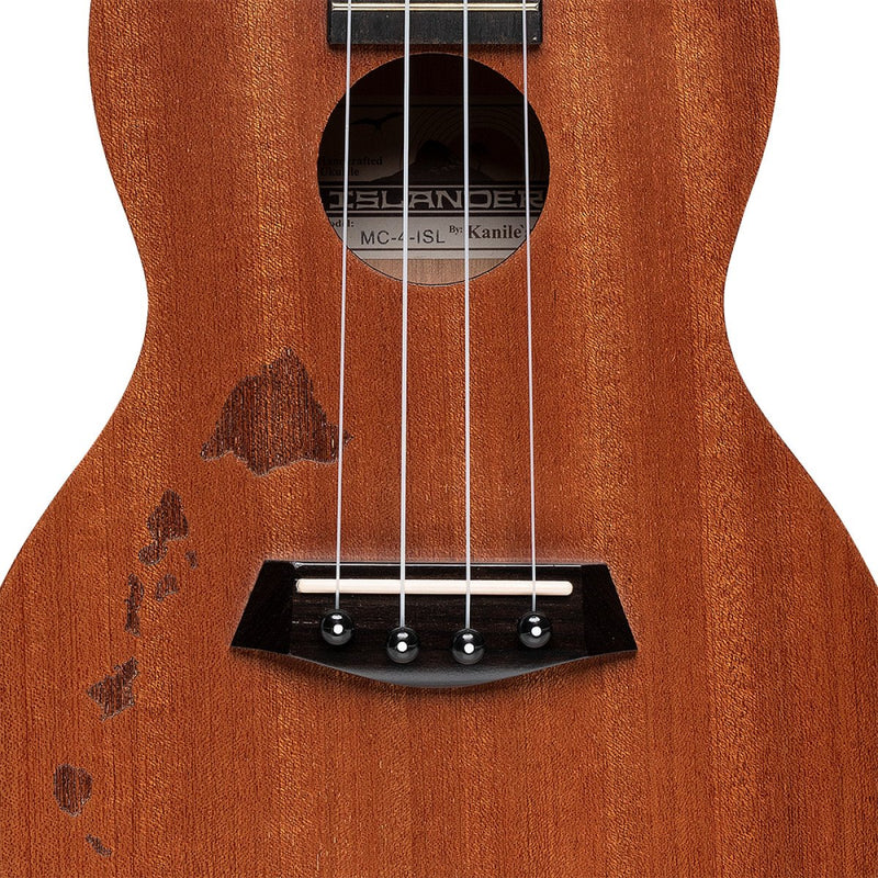 Islander Concert Ukulele W/ Mahogany Top & Hawaiian Islands Engraving - MC-4-ISL